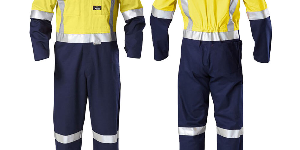 High visibility breathable flame resistant FR workwear clothing for industrial and outdoor safety