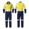 High visibility breathable flame resistant FR workwear clothing for industrial and outdoor safety