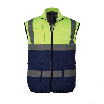 High visibility cooling fan reflective workwear vest factory