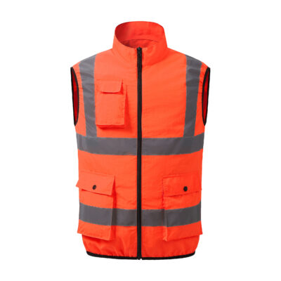 High visibility cooling fan reflective workwear vest factory