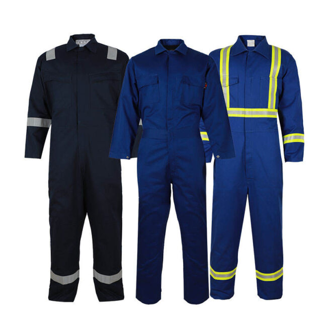 High visibility flame retardant reflective FR workwear clothing for industrial protection