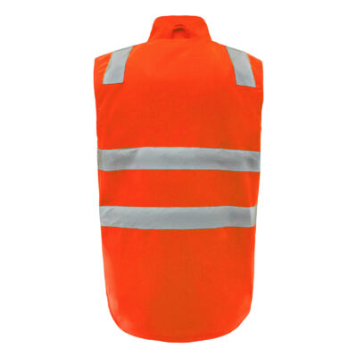 High visibility outdoor reflective workwear vest for men and women
