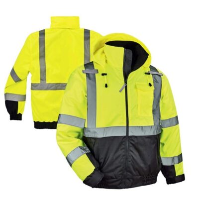 High visibility rainproof reflective jacket factory safety clothing