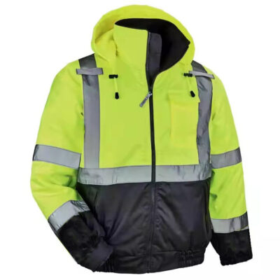 High visibility rainproof reflective jacket factory safety clothing