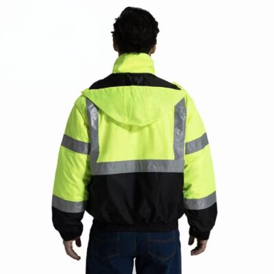 High visibility rainproof reflective jacket factory safety clothing