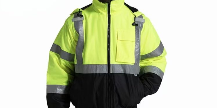 High visibility rainproof reflective jacket factory safety clothing