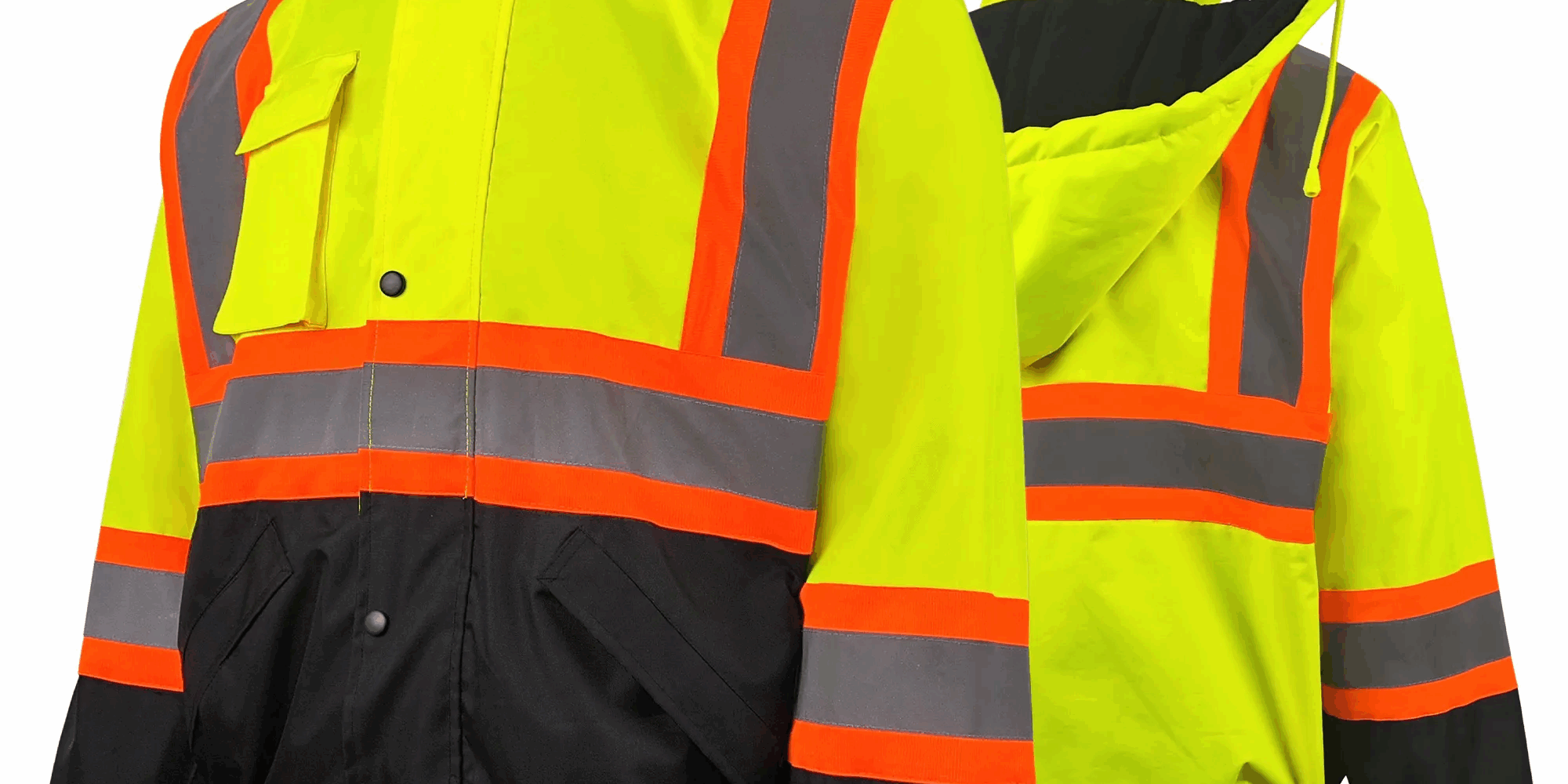 High visibility reflective jacket factory custom safety clothing