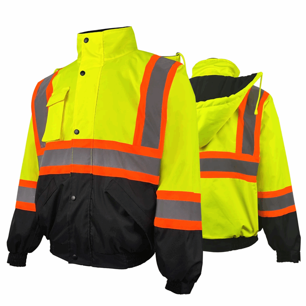 High visibility reflective jacket factory custom safety clothing