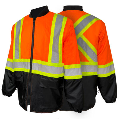 High visibility reflective jacket factory custom safety clothing