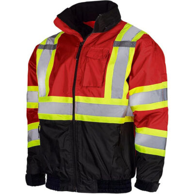 High visibility reflective jacket factory custom safety clothing