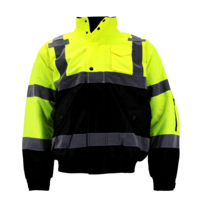 High visibility waterproof reflective jacket factory custom workwear