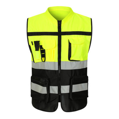 Men’s safety protective reflective workwear vest factory industrial use
