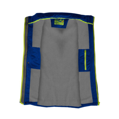 Men’s wool high visibility reflective workwear vest for winter safety