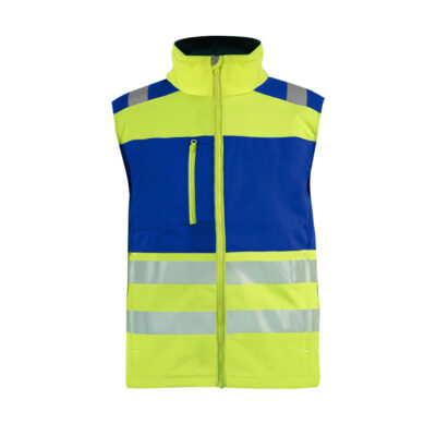 Men’s wool high visibility reflective workwear vest for winter safety