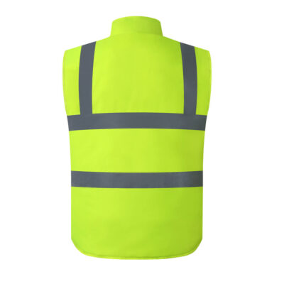 Modern zipper reflective workwear vest factory industrial safety