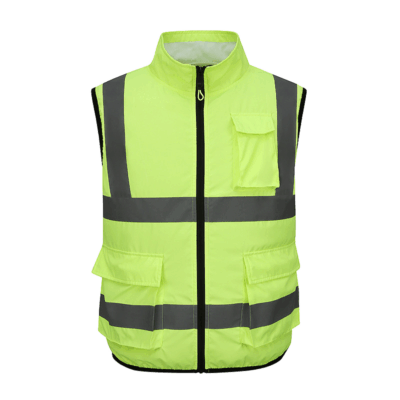 Modern zipper reflective workwear vest factory industrial safety