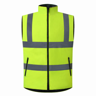 Modern zipper reflective workwear vest factory industrial safety