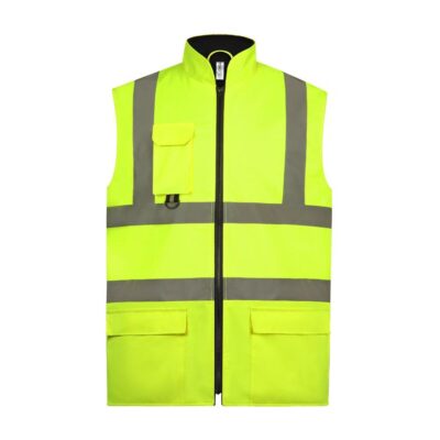 Modern zipper reflective workwear vest factory industrial safety