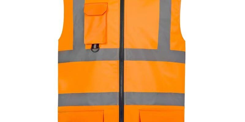 Modern zipper reflective workwear vest factory industrial safety
