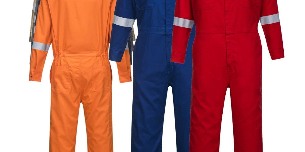 Premium cotton reflective flame resistant FR workwear clothing for industrial protection