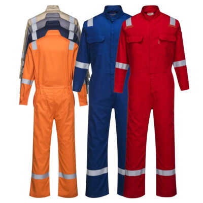 Premium cotton reflective flame resistant FR workwear clothing for industrial protection