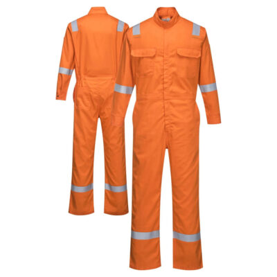 Premium cotton reflective flame resistant FR workwear clothing for industrial protection