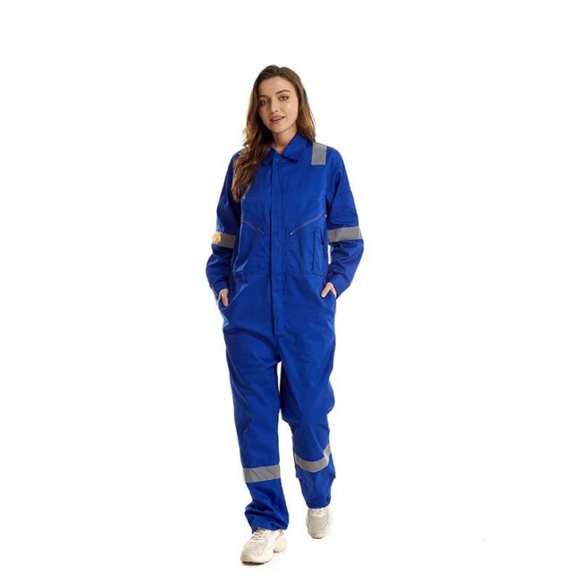 Women’s reflective safety flame resistant FR workwear clothing for industrial and construction use